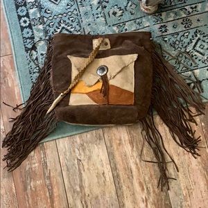Boho crossbody purse handmade